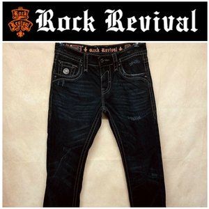 Rock Revival Men's Black Jeans 30X29